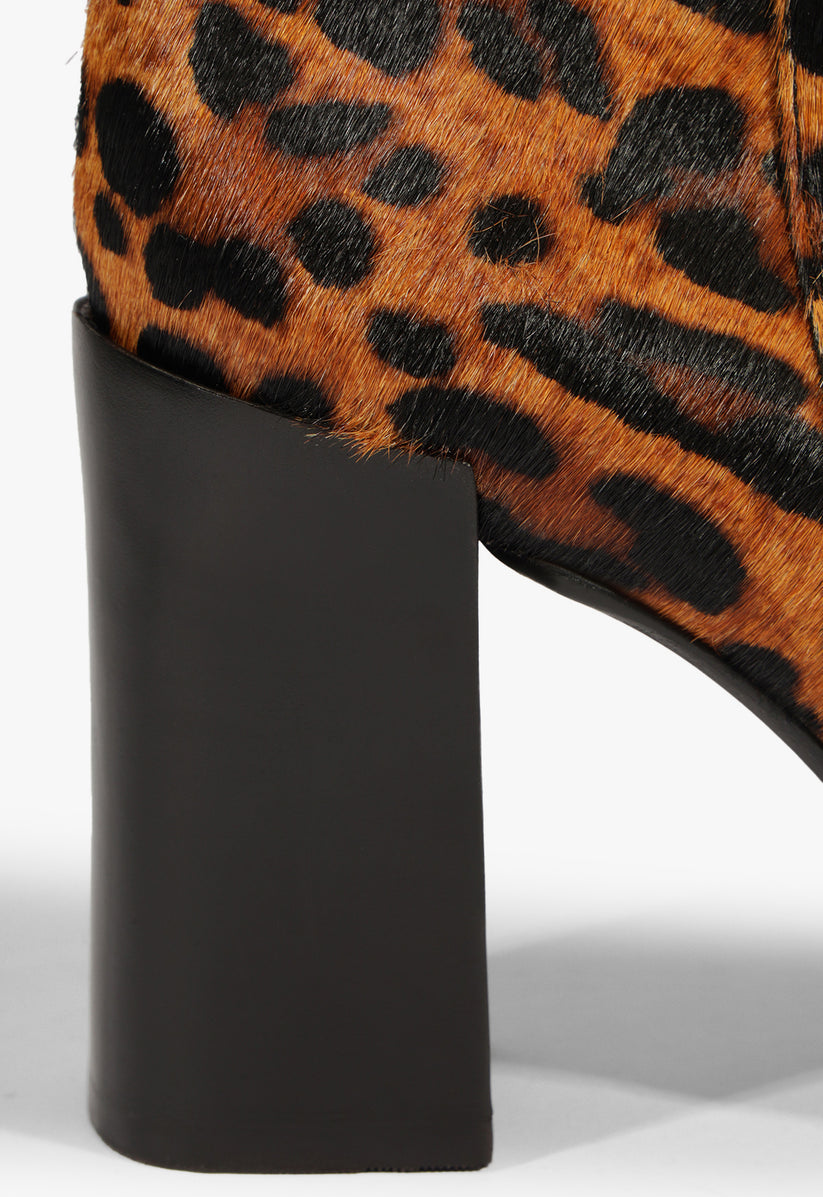 GENTLE SOULS - Fran Leopard Calf Hair Bootie main image 0