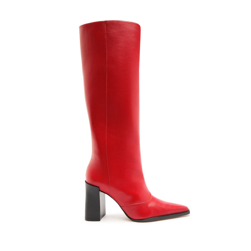 Raffaela Up Boot Boots Winter 23 5 Red Atanado Leather - Schutz Shoes