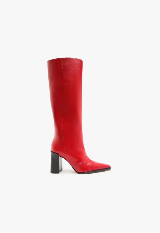 Raffaela Up Boot Boots WINTER 23 5 Red Atanado Leather - Schutz Shoes