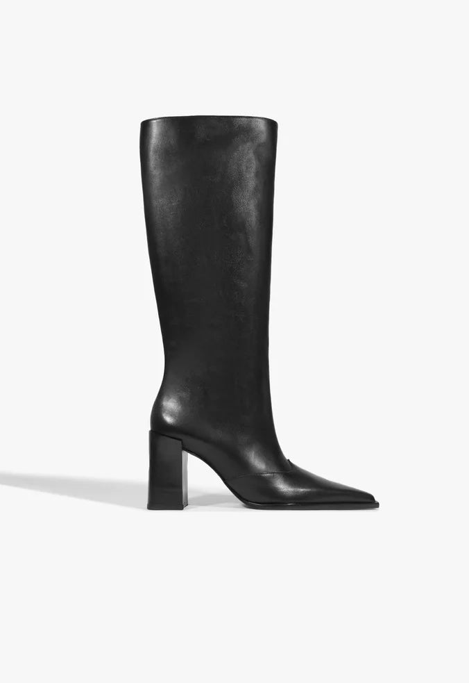 Raffaela Up Leather Boot 5 Black Leather - Schutz Shoes