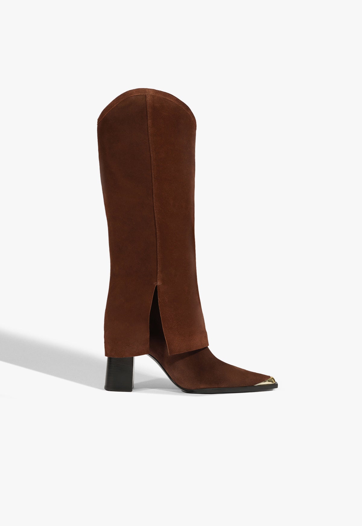 Raffaela Up Cloak Suede Boot FALL 25 5 Root Brown Suede - Schutz Shoes