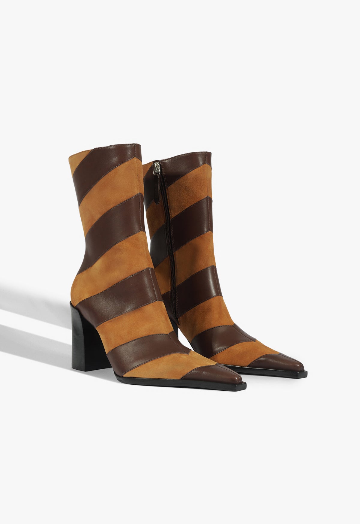 Raffaela Chevron Leather Boot Fall 25 - Schutz Shoes