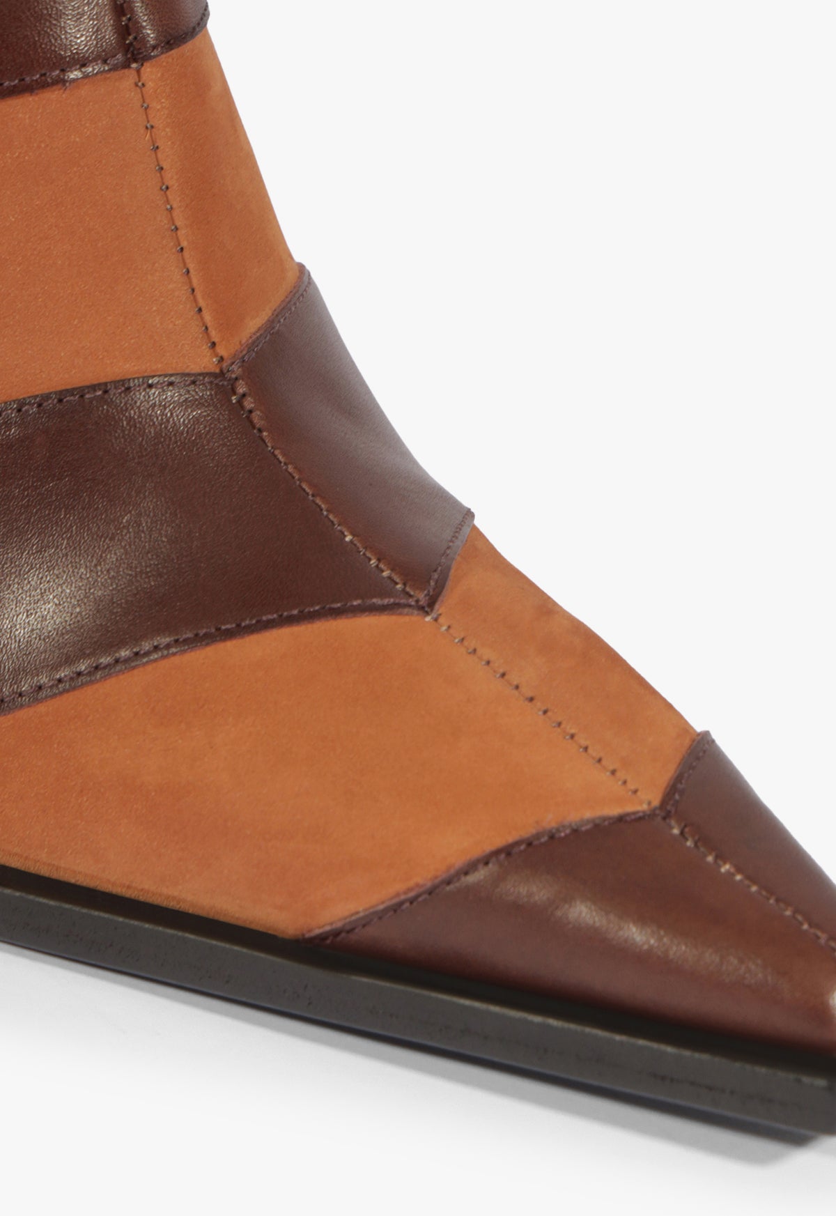 Raffaela Up Chevron Leather Boot Fall 25 - Schutz Shoes