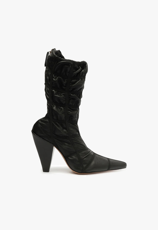 Lynelle Stretch Bootie Booties FALL 23 5 Black Stretch - Schutz Shoes