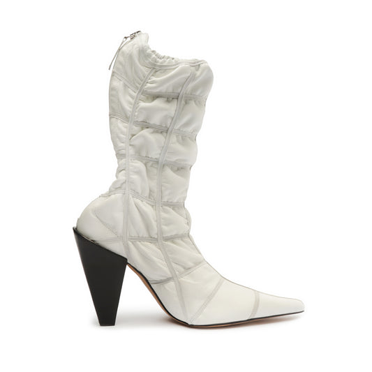 Lynelle Stretch Bootie Booties FALL 23 5 White Stretch - Schutz Shoes