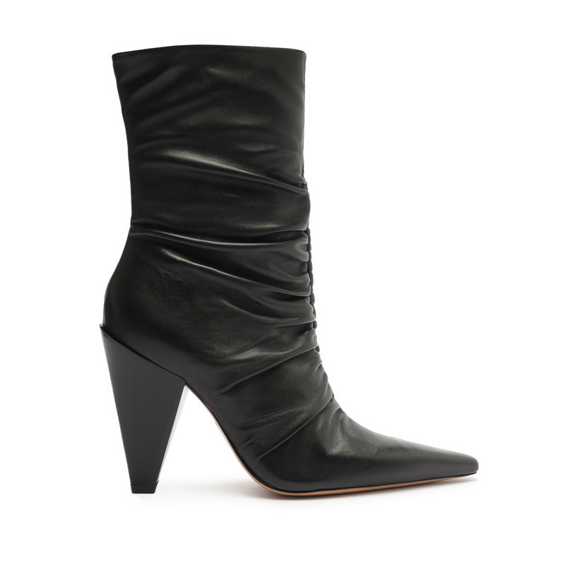 Lynn Nappa Leather Bootie Booties WINTER 23 5 Black Nappa Leather - Schutz Shoes