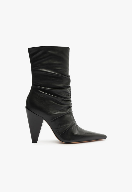 Lynn Bootie WINTER 23 5 Black Leather - Schutz Shoes