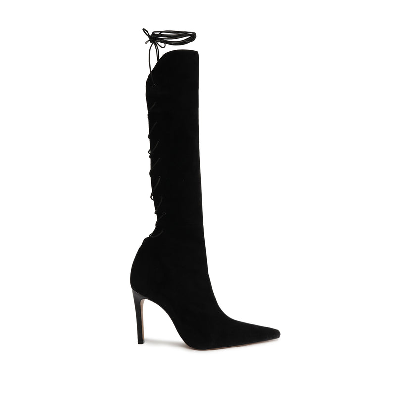 Gwen Suede Boot Boots Fall 23 5 Black Suede - Schutz Shoes