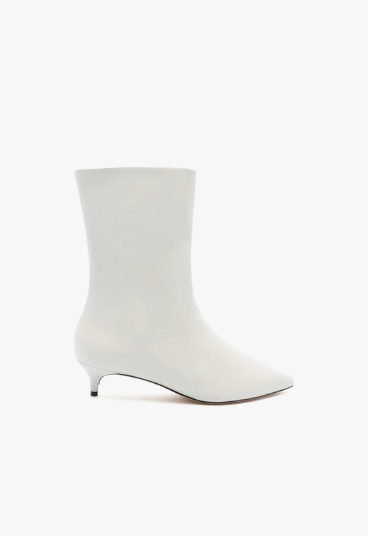 Gail Nappa Leather Bootie FALL 23 5 White Nappa Leather - Schutz Shoes