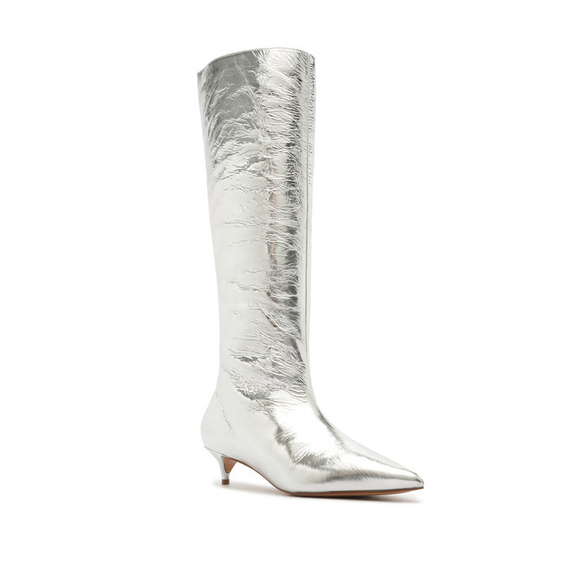 Gail Up Smashed Metallic Leather Boot Boots Winter 23    - Schutz Shoes