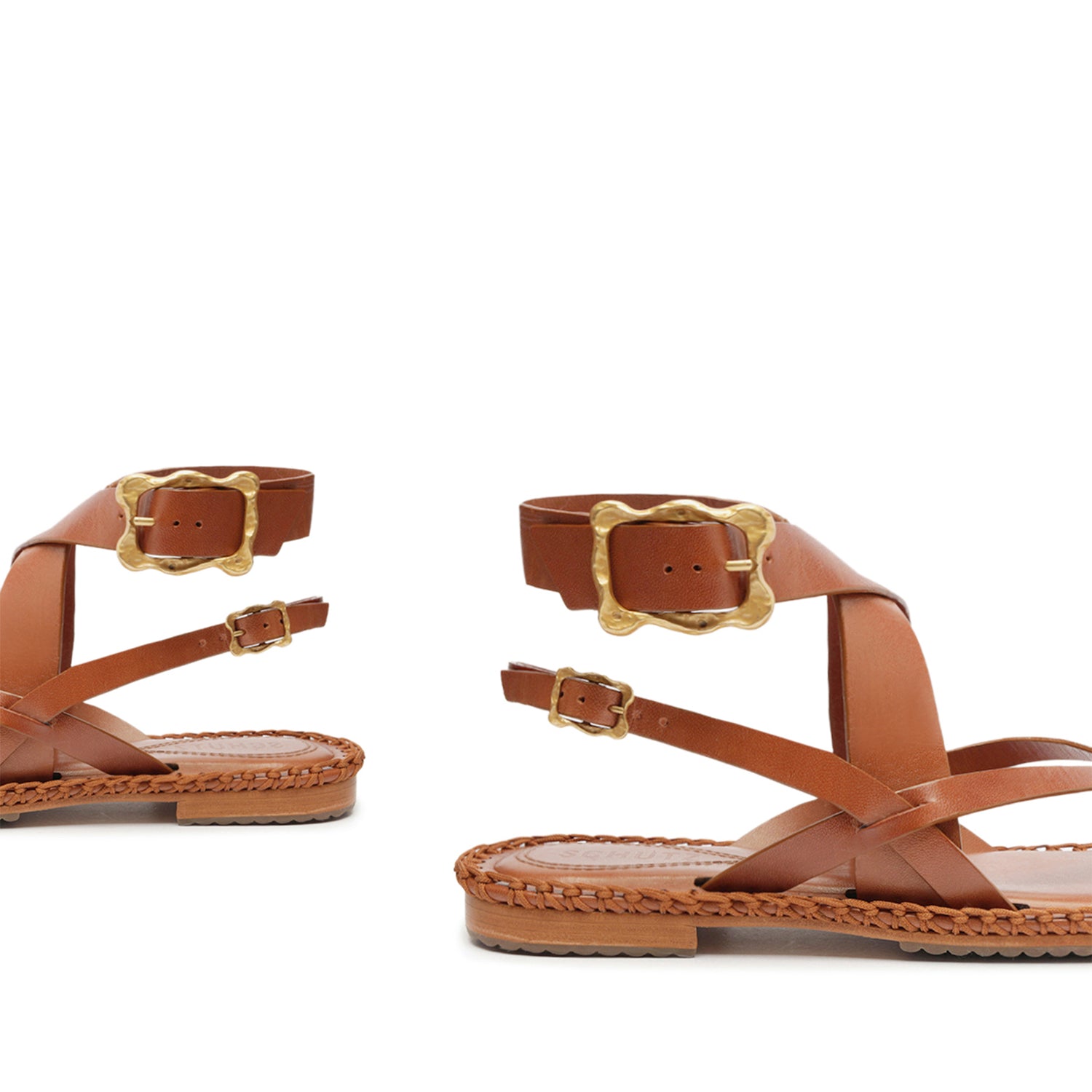 Keith Flat Leather Sandal Flats SPRING 24    - Schutz Shoes