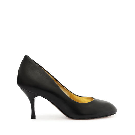 Giordana Leather Pump Pumps WINTER 23 5 Black Nappa Leather - Schutz Shoes