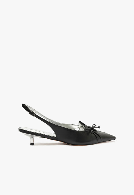 Zane Leather Pump WINTER 23 5 Black Nappa Leather - Schutz Shoes