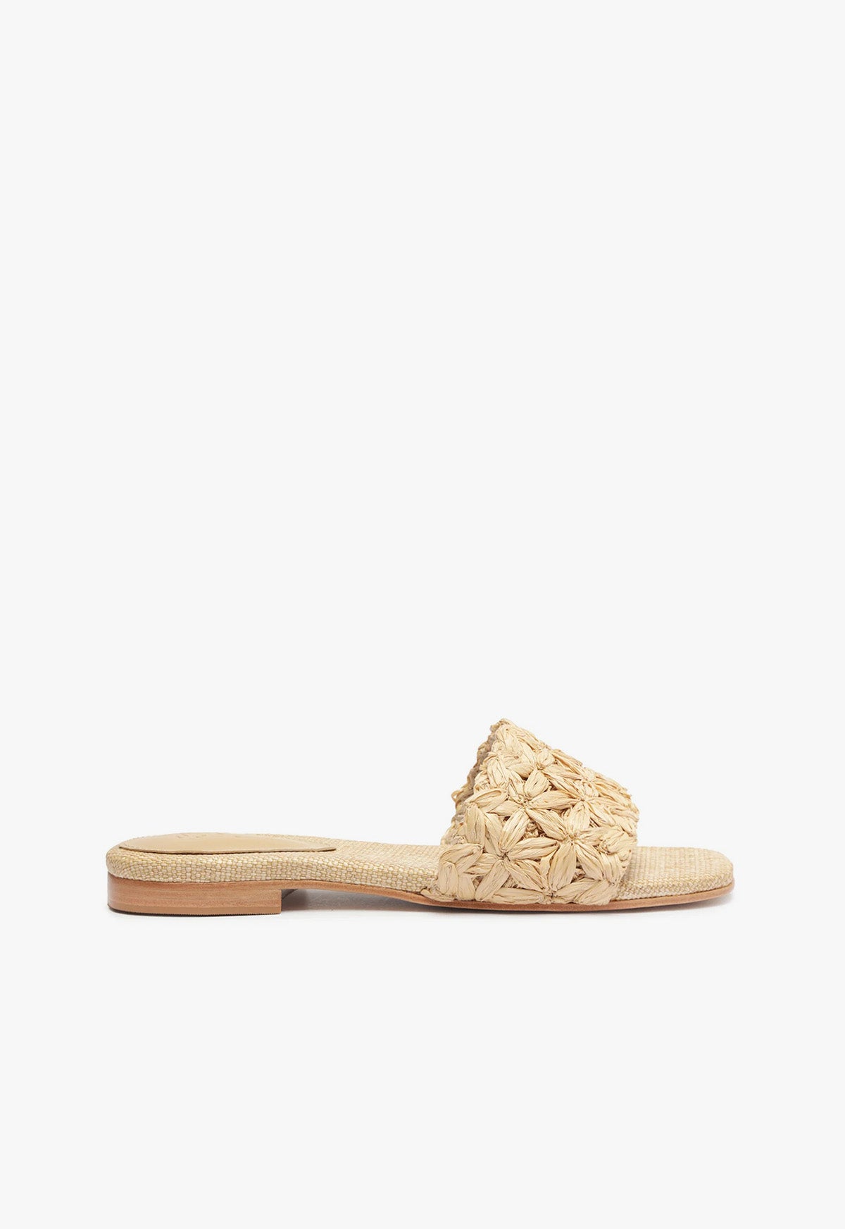 Ayla Flat Sandal Flats SUMMER 24 5 Beige Synthetic - Schutz Shoes