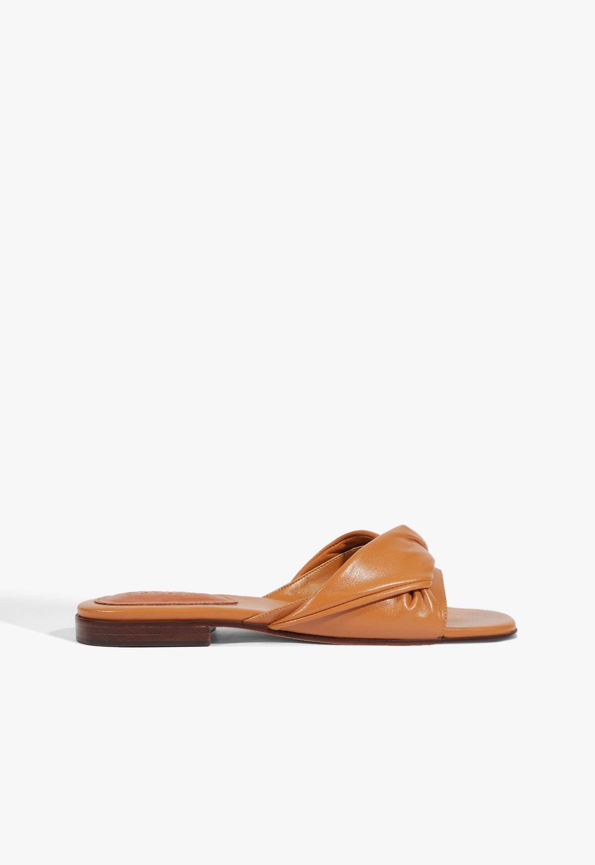 Lori Leather Sandal Flats Spring 25 5 Brown Leather - Schutz Shoes