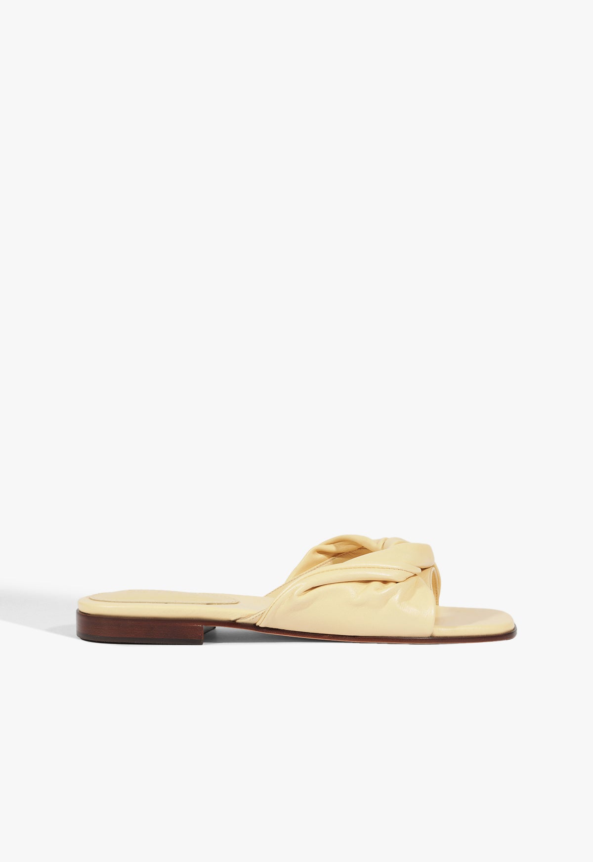 Lori Leather Sandal Flats Spring 25 5 Beige Leather - Schutz Shoes