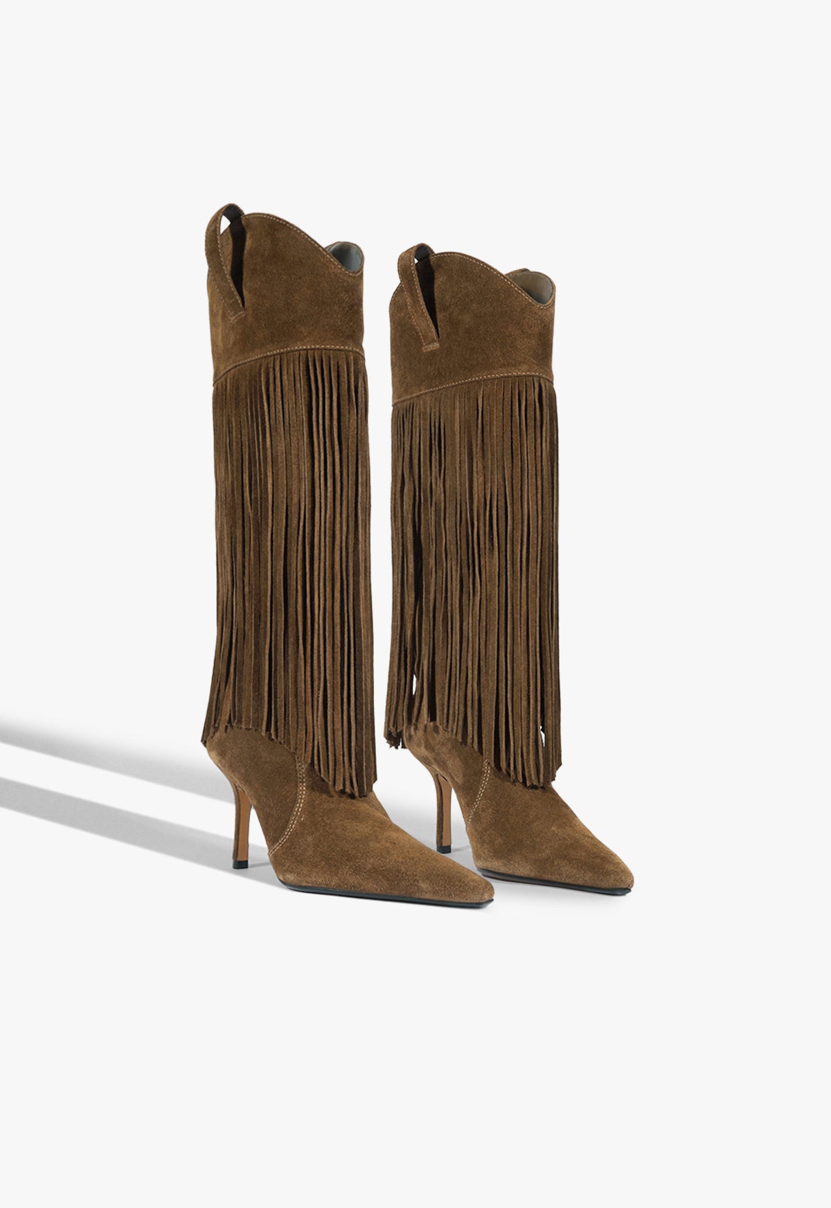 Raffaela Up Fringes Stiletto Suede Boot Fall 25 - Schutz Shoes