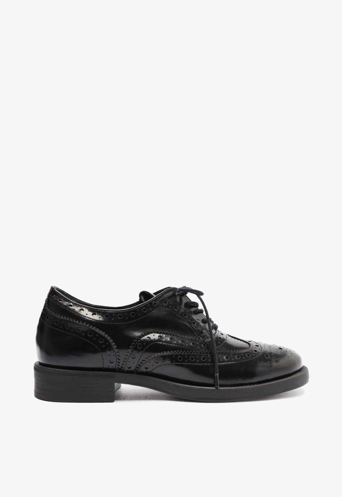 David Oxford Flat Flats PRE FALL 24 5 Black Facine Box - Schutz Shoes