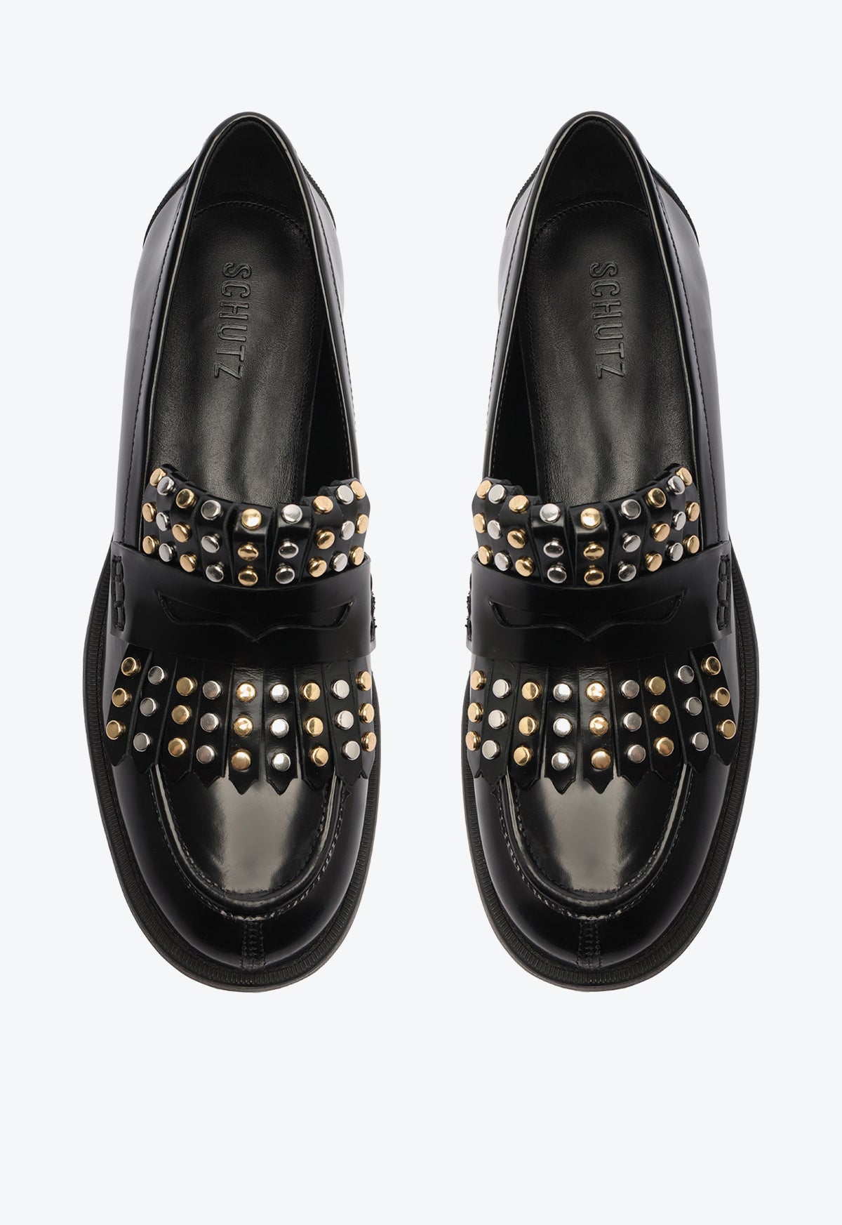 Ripple Leather Flat Flats Pre Fall 24    - Schutz Shoes