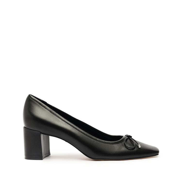 Arissa Block Leather Pump Pumps Pre Fall 24 5 Black Leather - Schutz Shoes