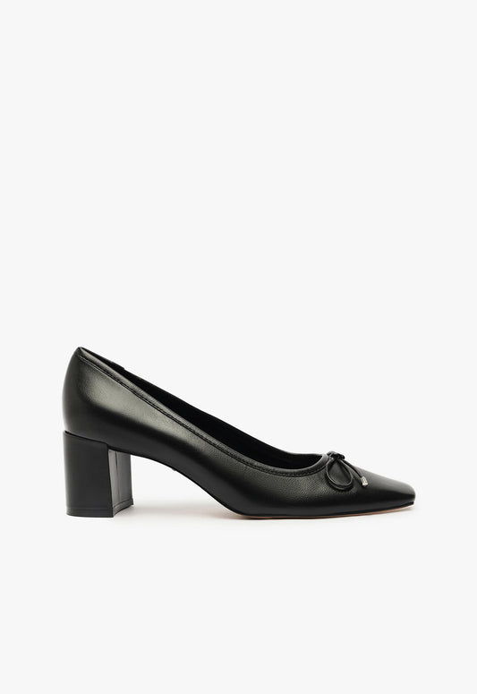 Arissa Block Leather Pump Pumps Pre Fall 24 5 Black Leather - Schutz Shoes