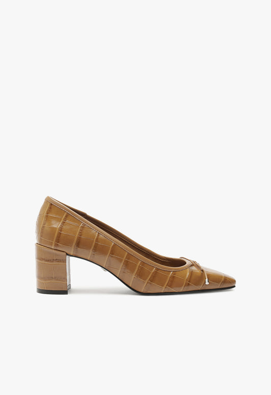 Arissa Pump Fall 24 5 Caramel Leather - Schutz Shoes