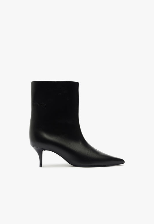 Frances Bootie Fall 24 5 Black Leather - Schutz Shoes