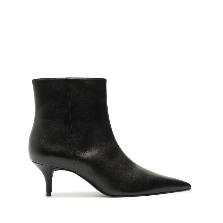 Mikki Mid Bootie Booties Fall 24 5 Black Leather - Schutz Shoes