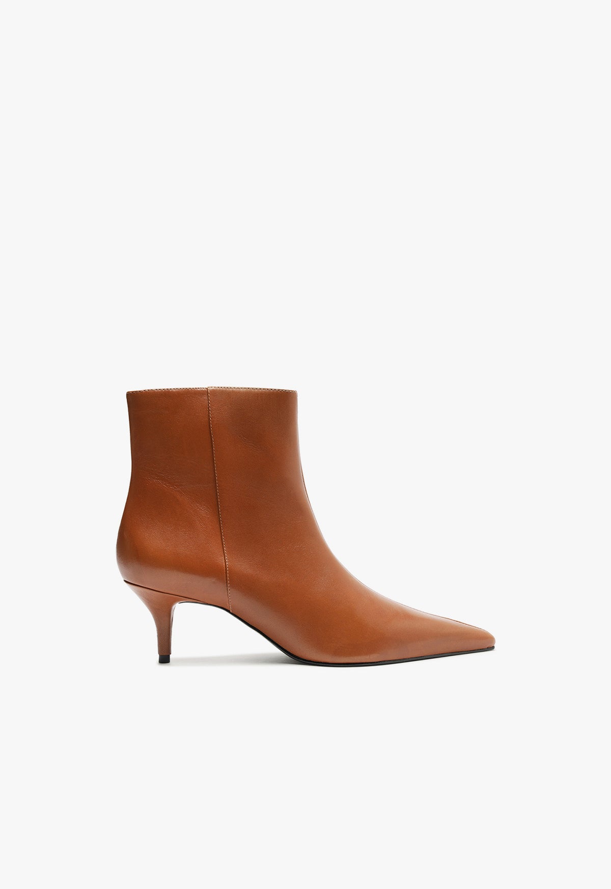 Mikki Mid Bootie Fall 24 5 Brown Leather - Schutz Shoes