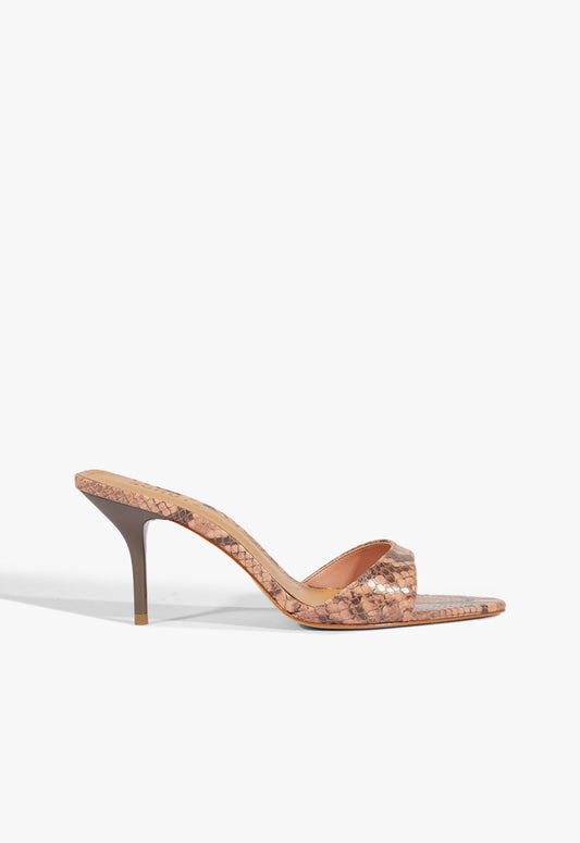 Elodie Snake Sandal Spring 25 5 Smoky Blush Snake - Schutz Shoes