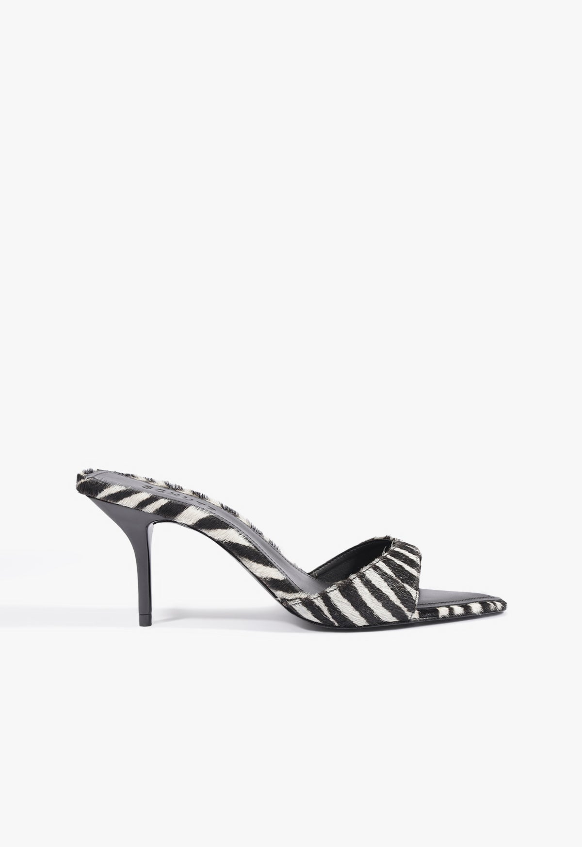 Elodie Hair Calf Sandal 5 Black Leather - Schutz Shoes