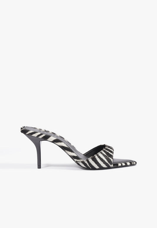 Elodie Hair Calf Sandal 5 Black Leather - Schutz Shoes