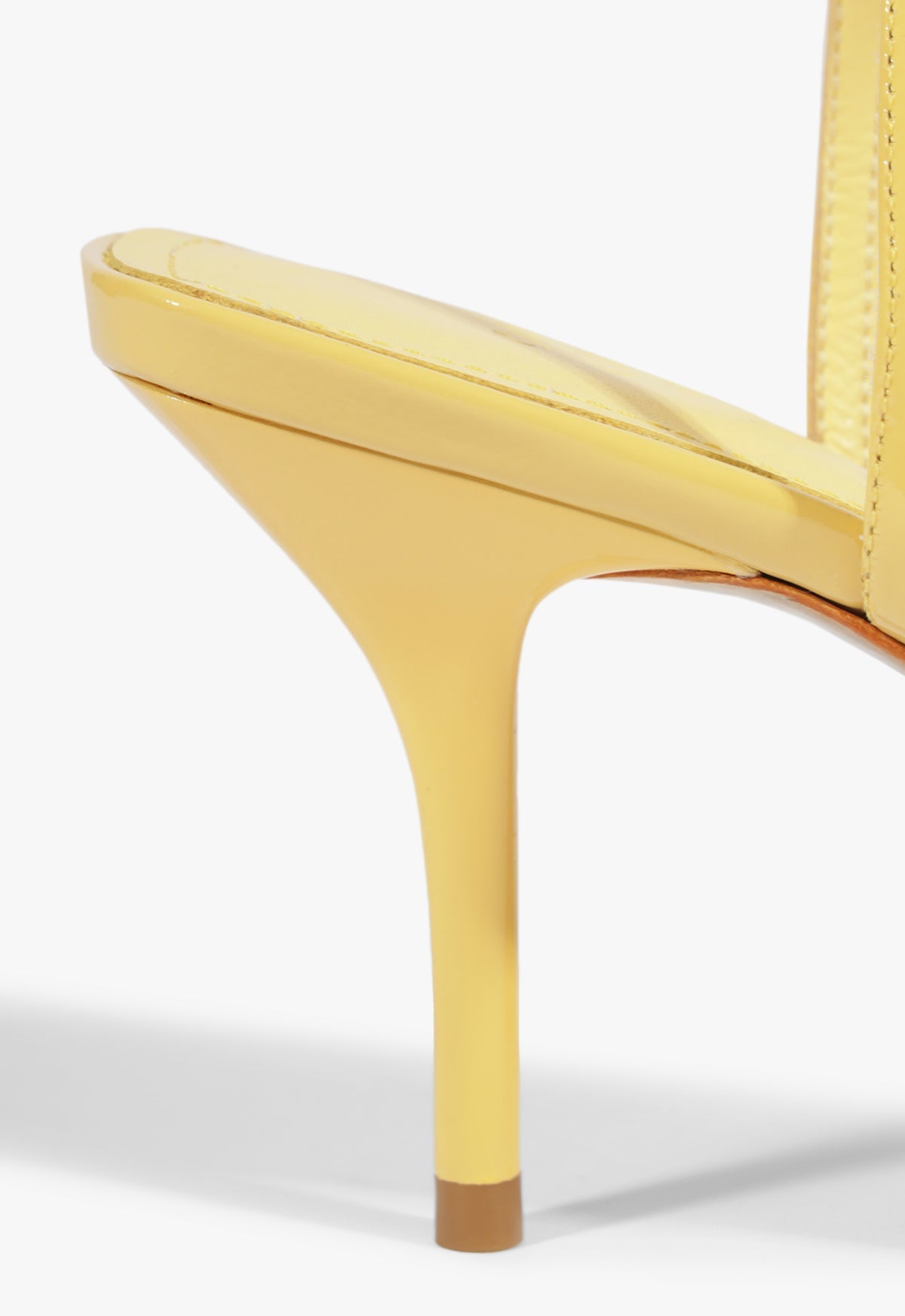 Elodie Buckle Yellow Mid Stiletto Heel Sandal – SCHUTZ