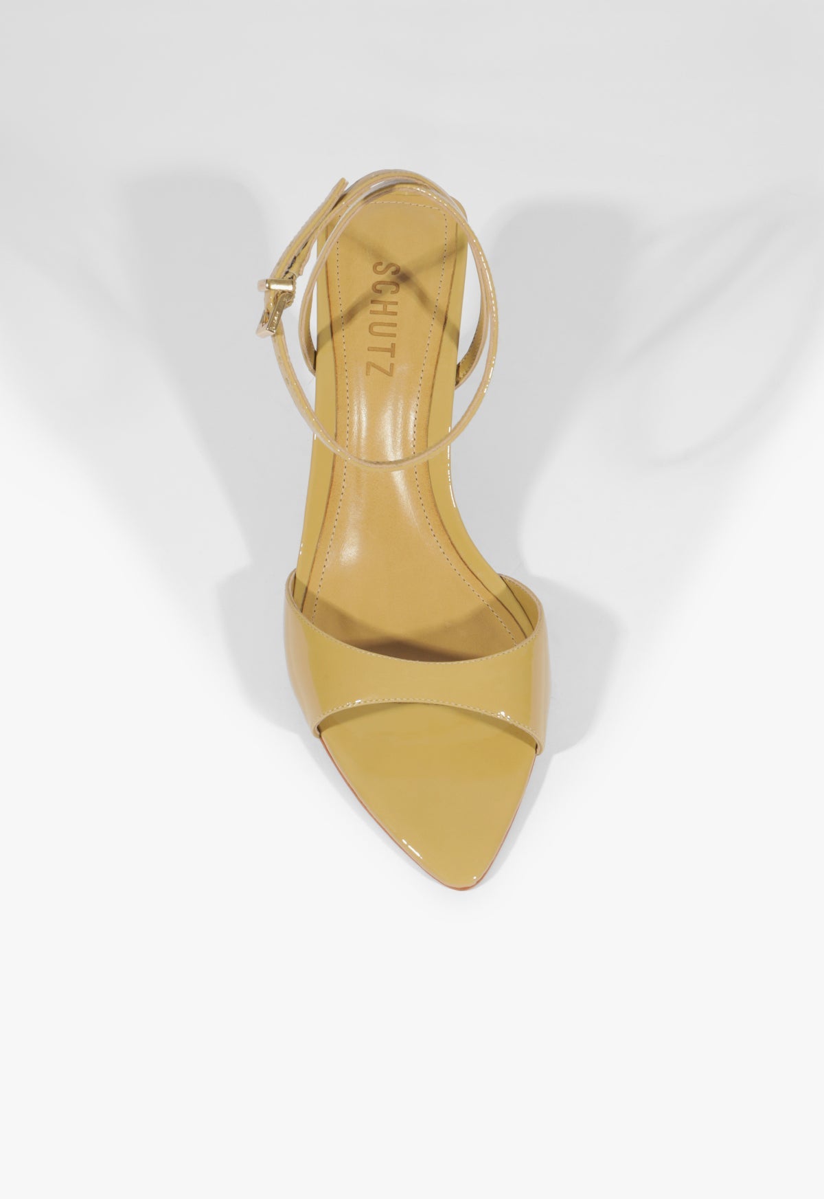 Elodie Buckle Green Mid Stiletto Heel Sandal – SCHUTZ