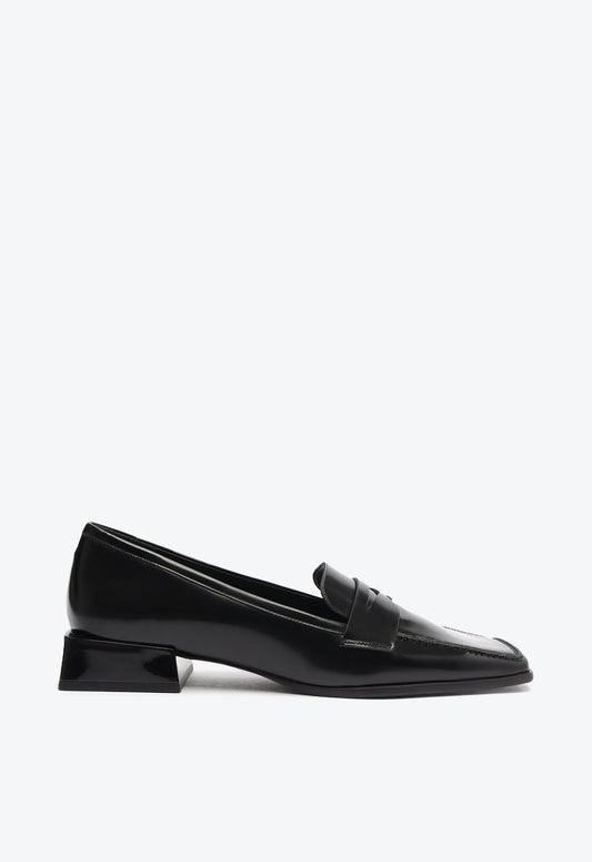 Ashton Leather Flat Flats Pre Fall 24 5 Black Leather - Schutz Shoes