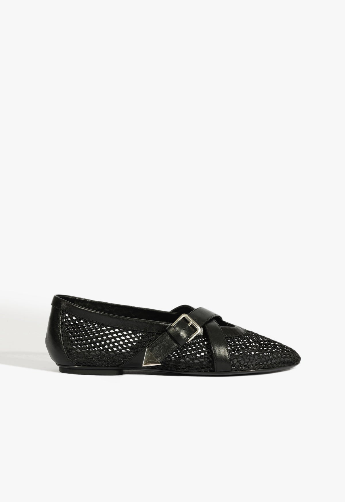 Nadine Ballet Flat Flats Winter 24 5 Black Deluxe Nappa - Schutz Shoes