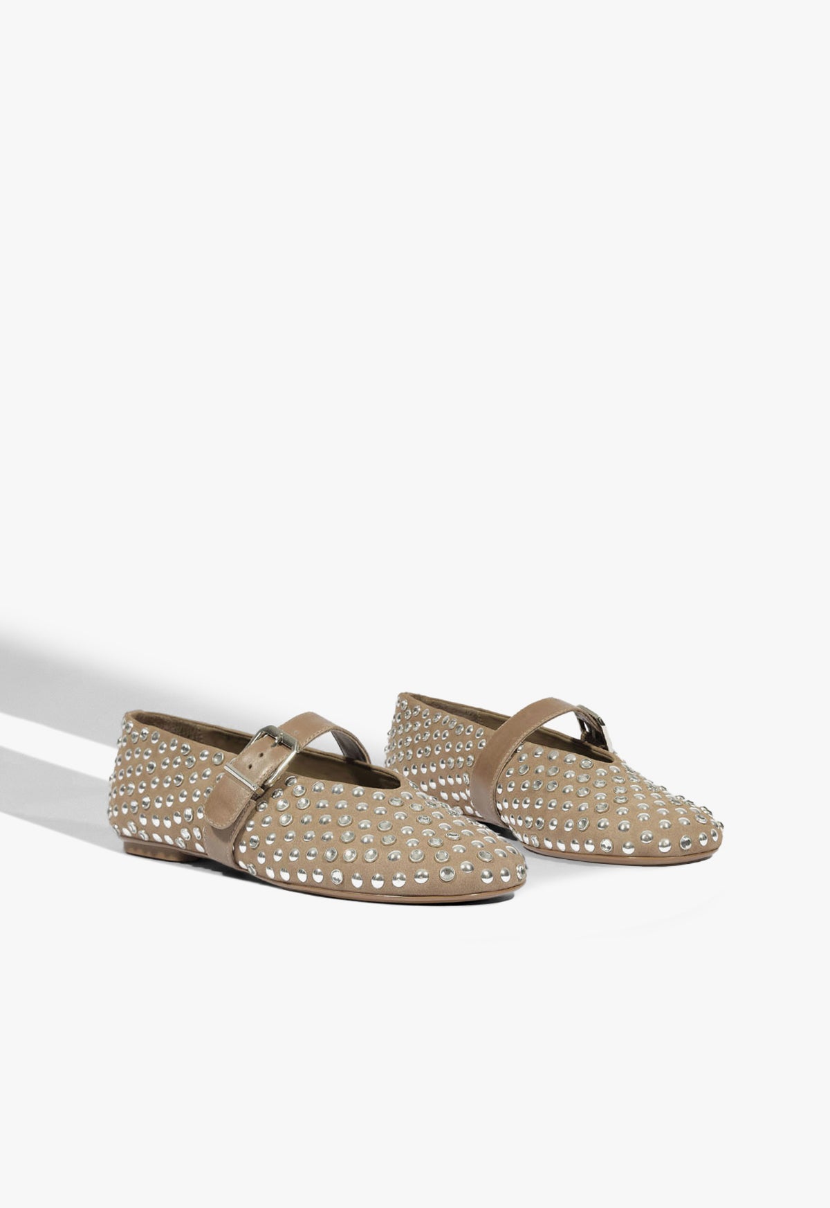 Vickie Studs Nubuck Flat - Schutz Shoes