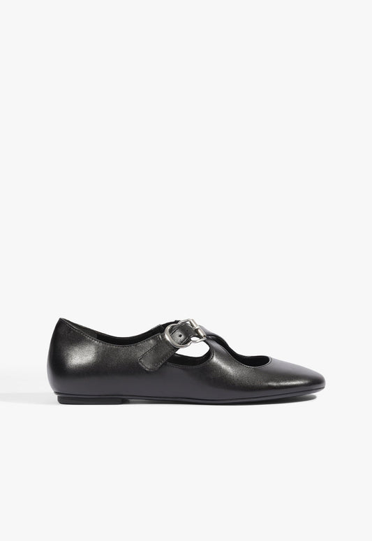 Molly Leather Ballet Flat 5 Black Leather - Schutz Shoes