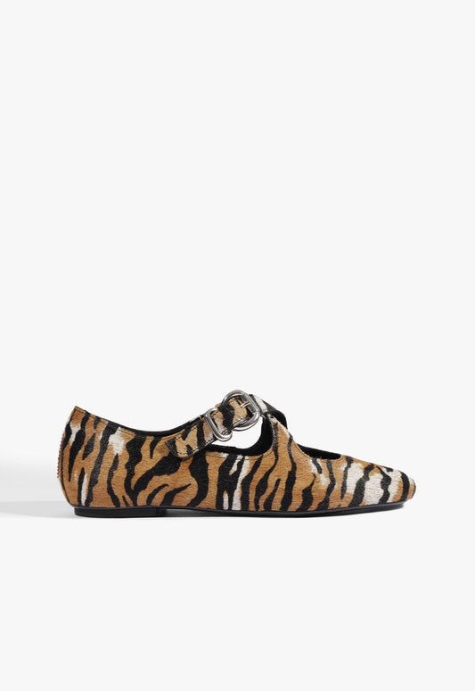 Molly Hair Calf Ballet Flat 5 Animal Print Hair Calf - Schutz Shoes