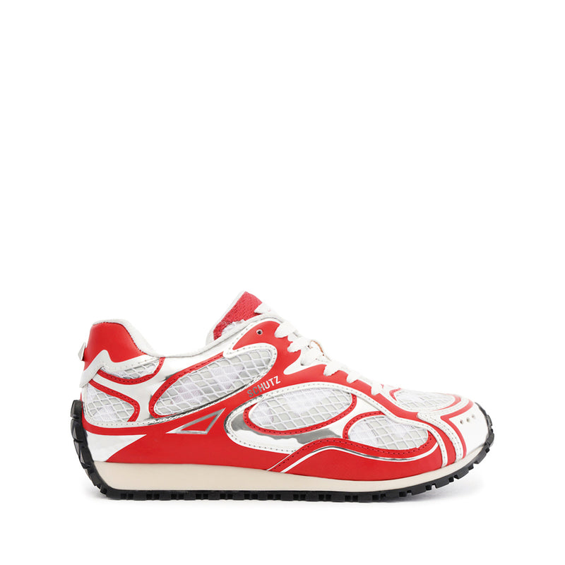 Wave Sneaker Sneakers Spring 24 5 Red Leather - Schutz Shoes