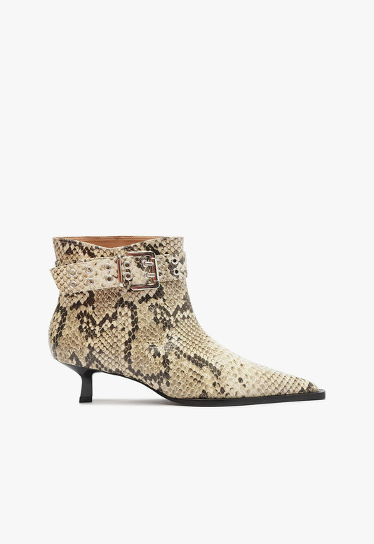 Jess Bootie Fall 24 5 Animal Print Leather - Schutz Shoes