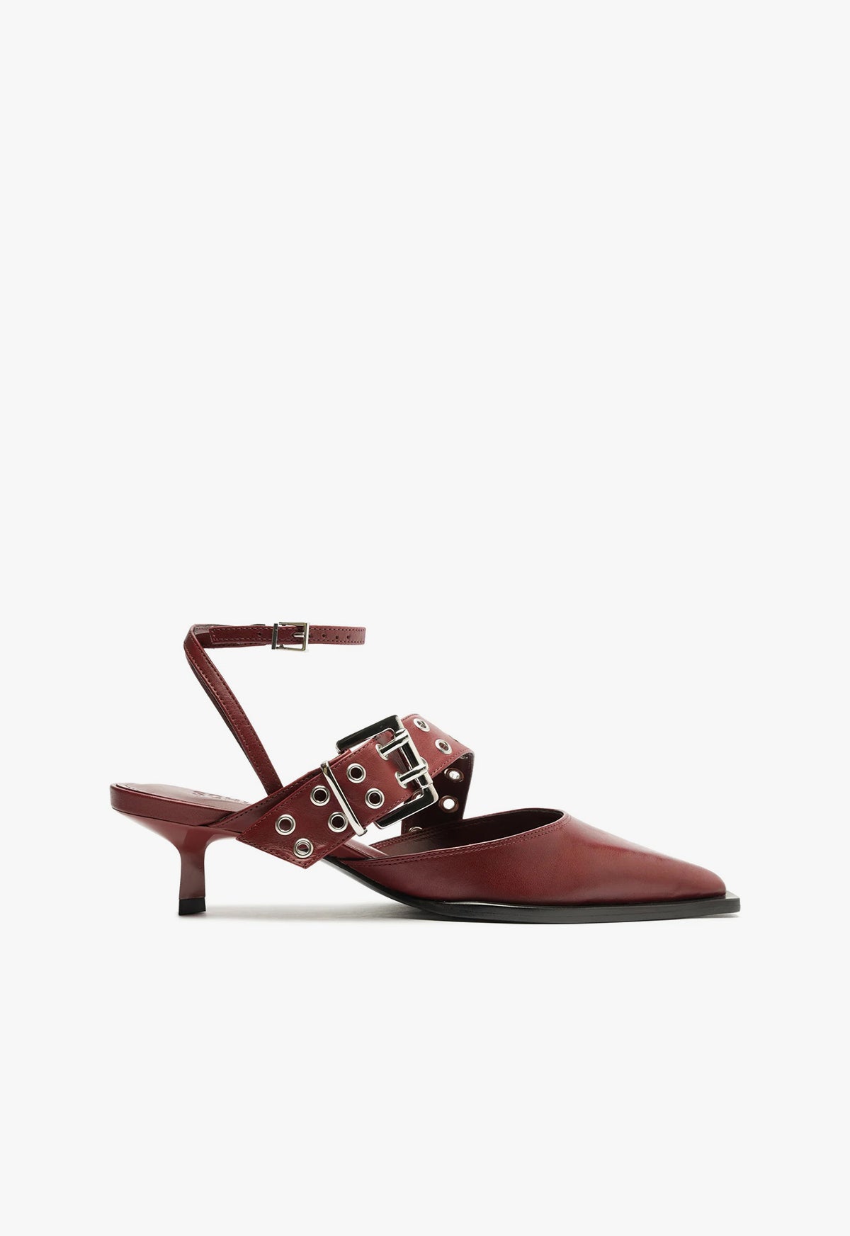 Jess Pump Pumps Fall 24 5 Cherry Wine Leather - Schutz Shoes