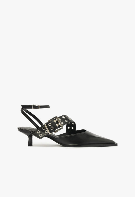 Jess Pump Fall 24 5 Black Leather - Schutz Shoes