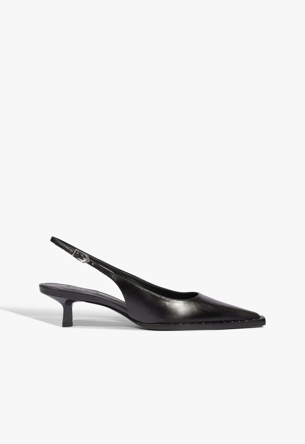 Ciara Welt Pump 5 Black Leather - Schutz Shoes