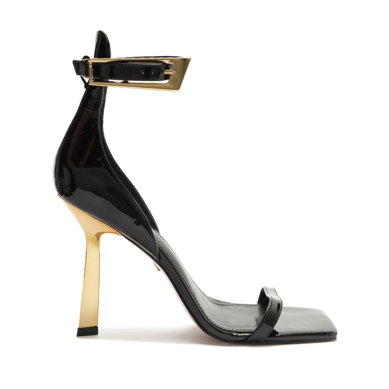 Ciara Patent Leather Sandal Sandals Pre Fall 24 5 Black Patent Leather - Schutz Shoes