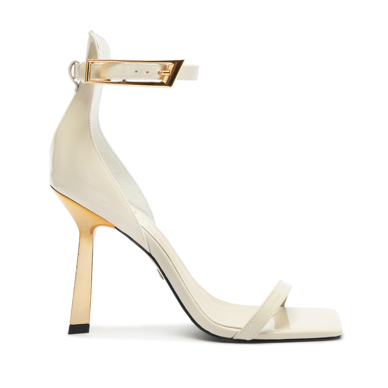 Ciara Patent Leather Sandal Sandals Pre Fall 24 5 White Patent Leather - Schutz Shoes