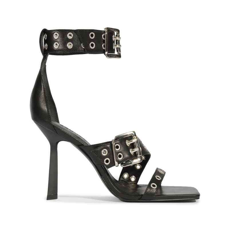 Jess Sandal Sandals Fall 24 5 Black Leather - Schutz Shoes