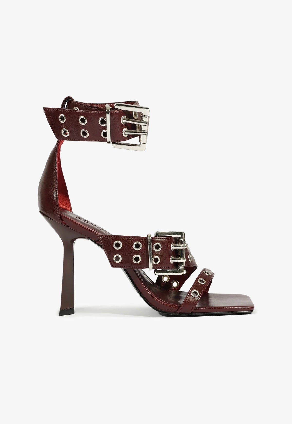 Jess Sandal Sandals Fall 24 5 Cherry Wine Leather - Schutz Shoes