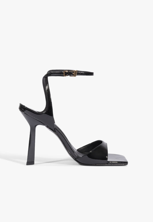 Ciara Patent Sandal 5 Black Patent - Schutz Shoes