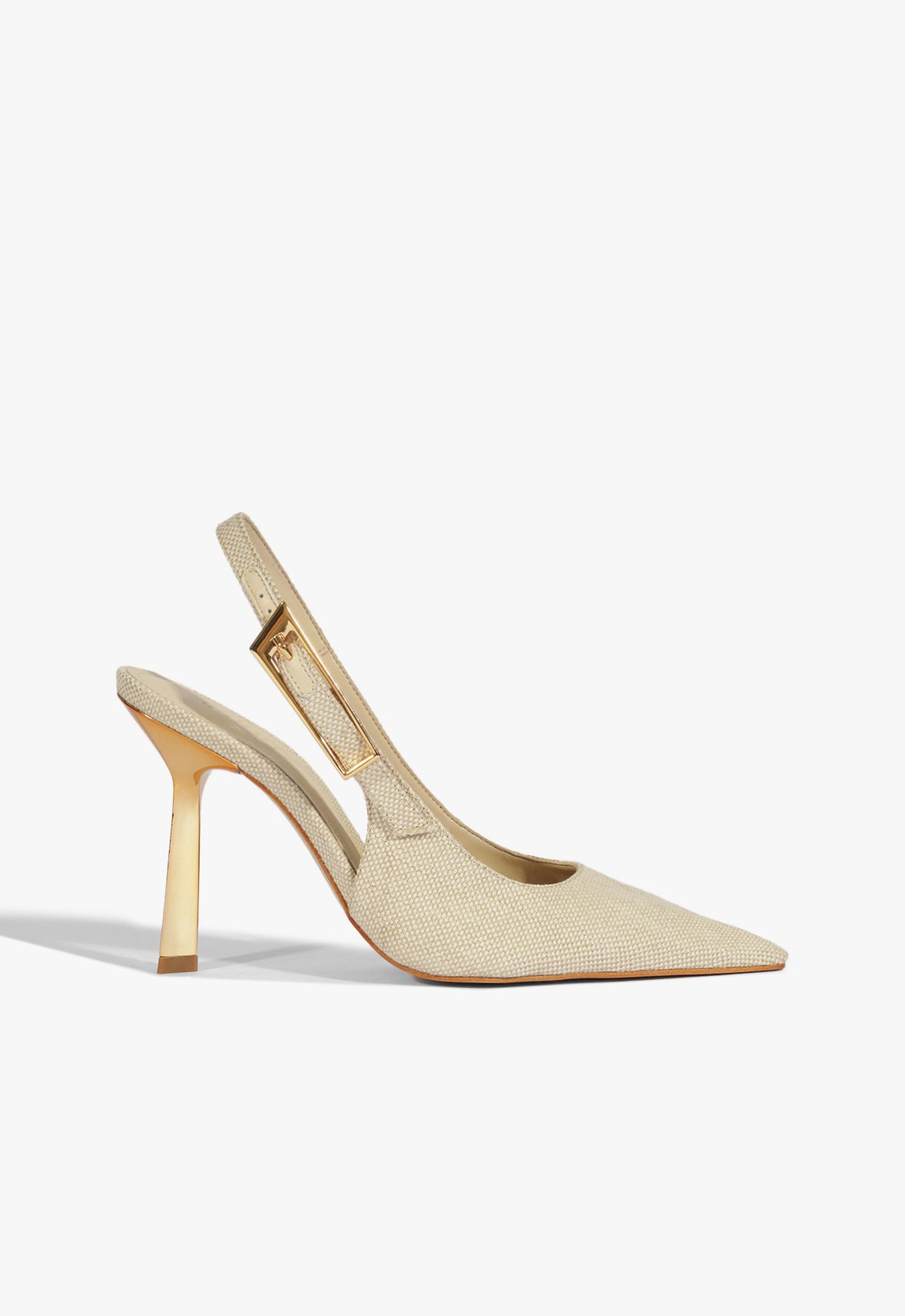 Ciara Fabric Pump Pumps Spring 25 5 Beige Fabric - Schutz Shoes